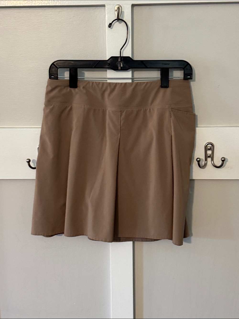 Athleta Khaki Uniform Skort with Built-In Shorts